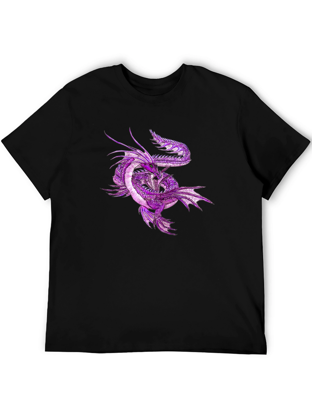 Dragon Graphic Tee - Mens Black T-Shirt