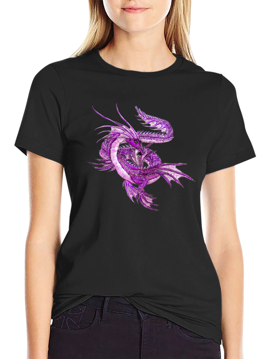 Dragon Graphic Tee - Mens Black T-Shirt