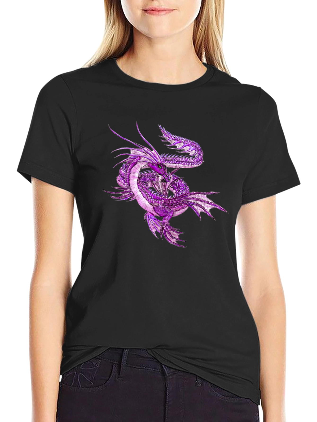 Dragon Graphic Tee - Mens Black T-Shirt