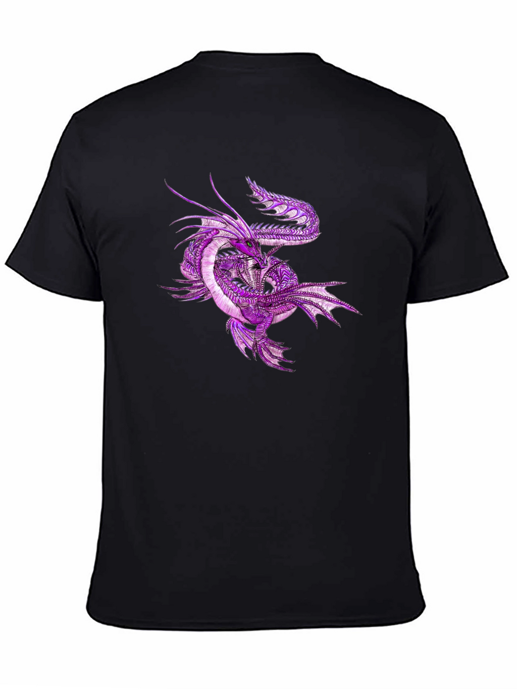 Dragon Graphic Tee - Mens Black T-Shirt