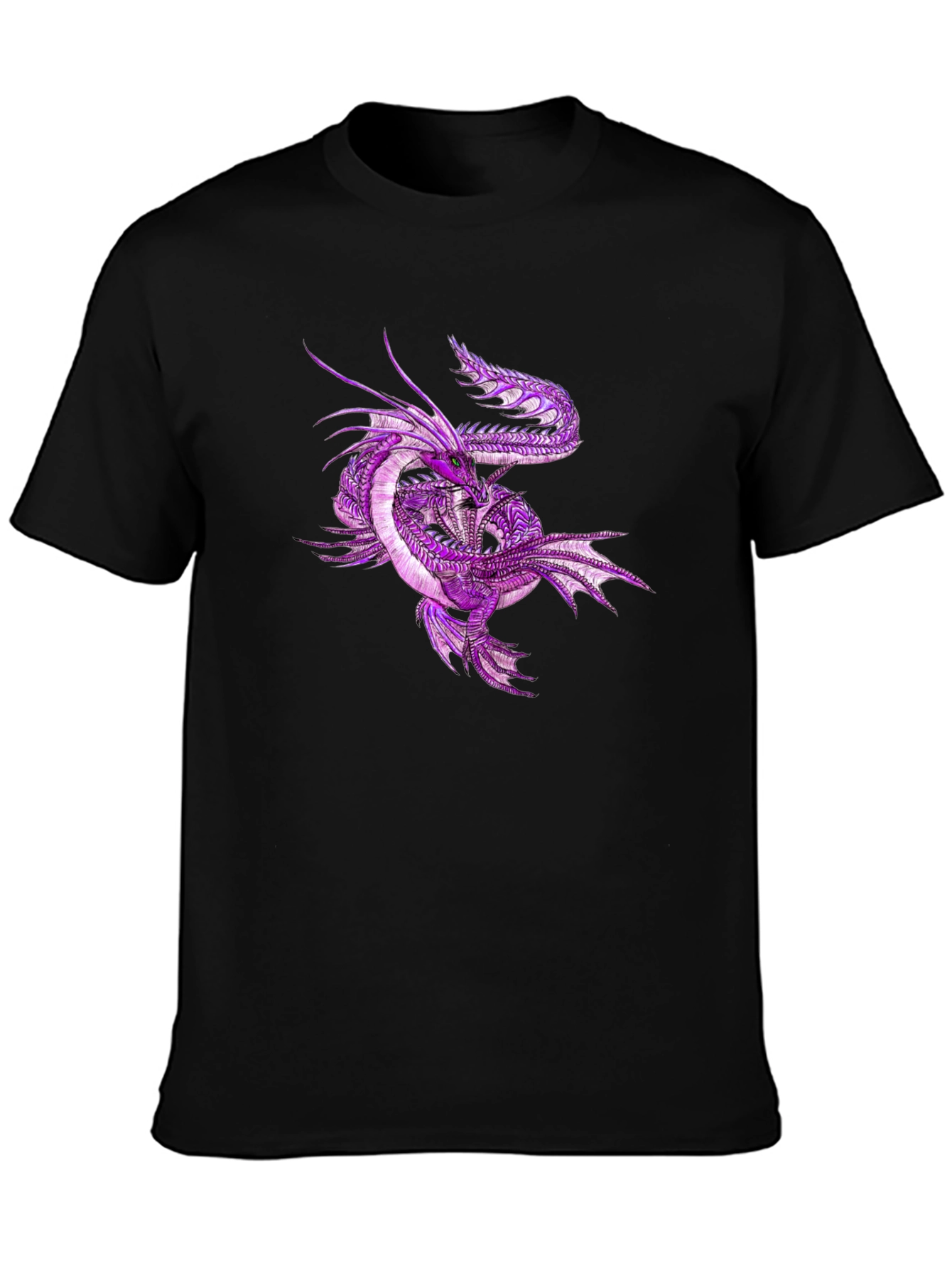 Dragon Graphic Tee - Mens Black T-Shirt