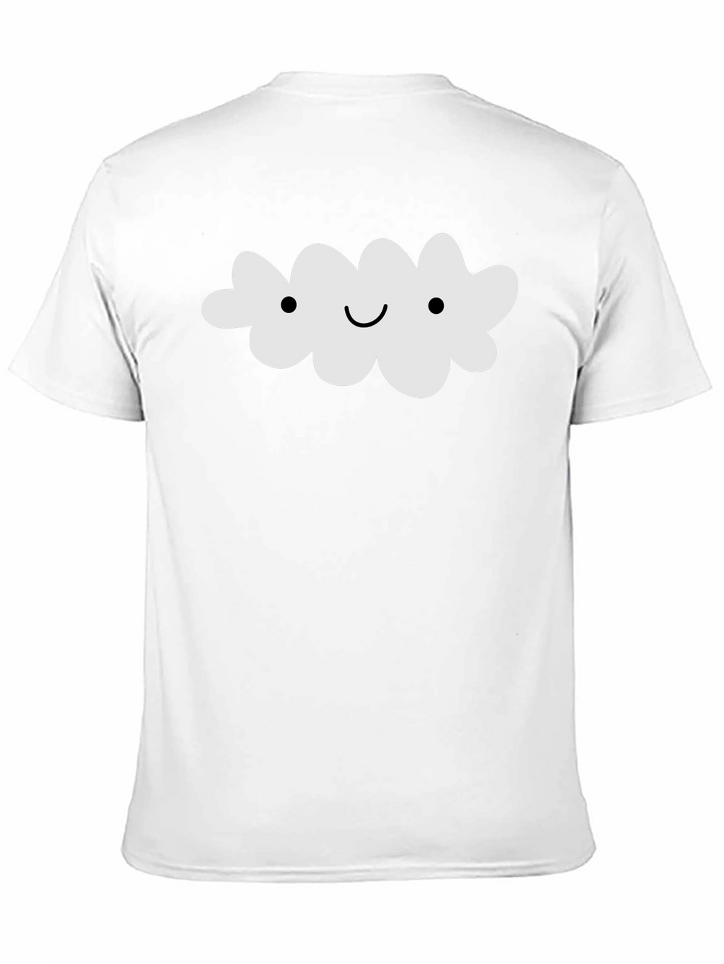 Cute Cloud Graphic Tee - Black