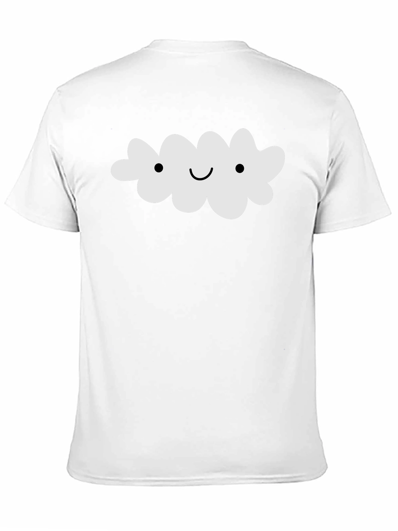 Cute Cloud Graphic Tee - Black