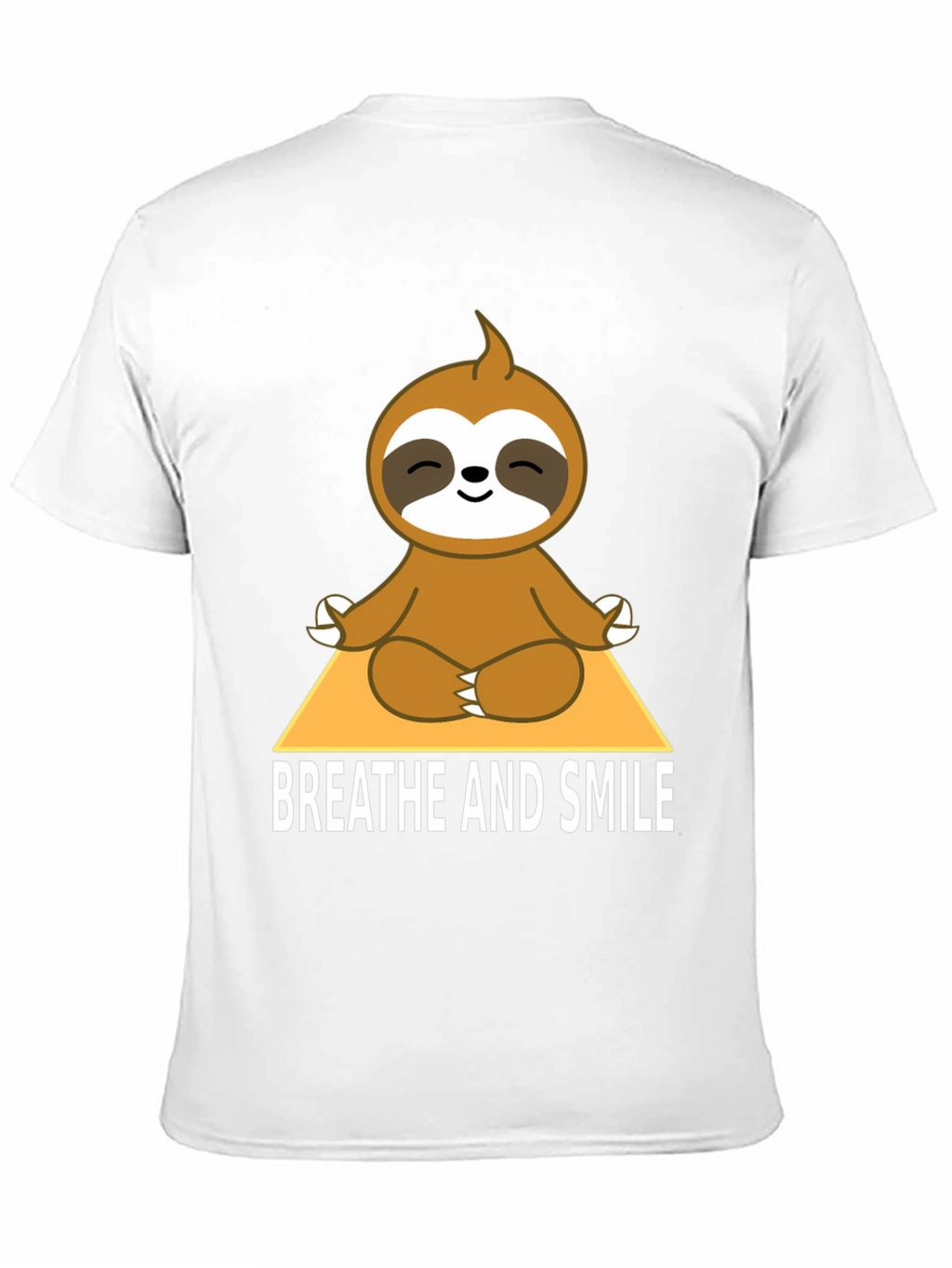 Meditating Sloth T-Shirt - Breathe and Smile