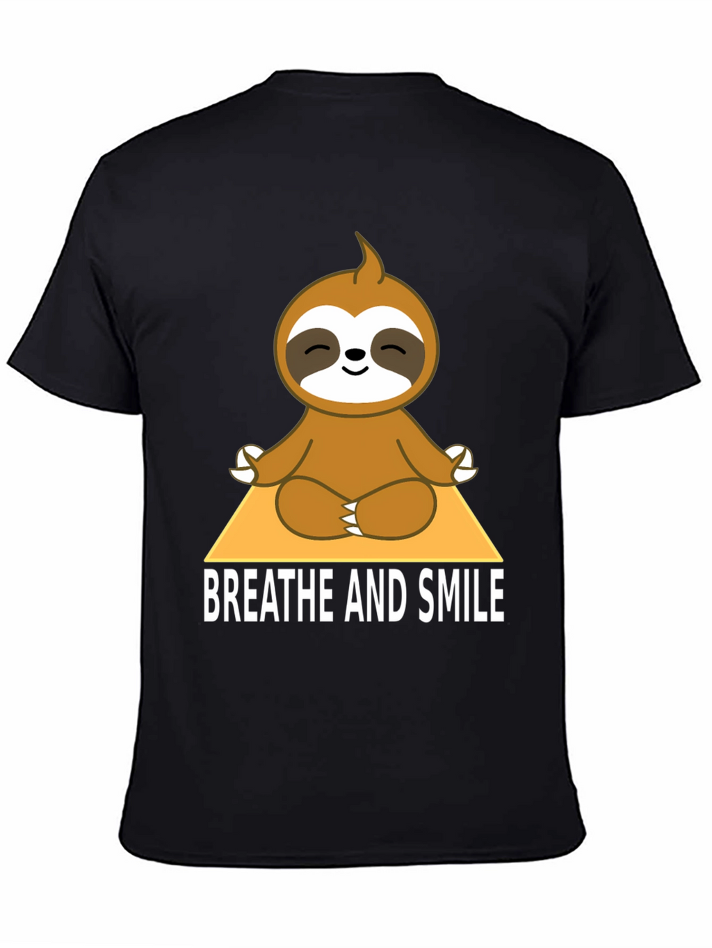 Meditating Sloth T-Shirt - Breathe and Smile