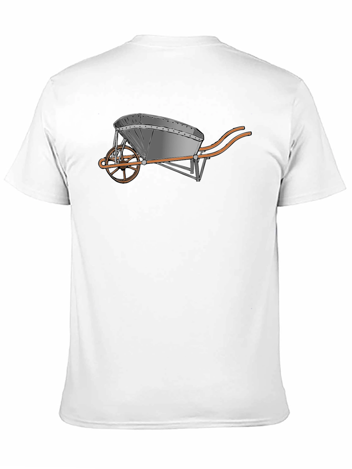 Novelty Wheelbarrow Graphic T-Shirt - Black