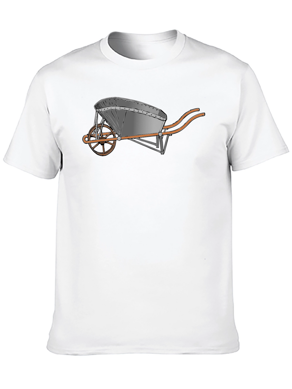 Novelty Wheelbarrow Graphic T-Shirt - Black