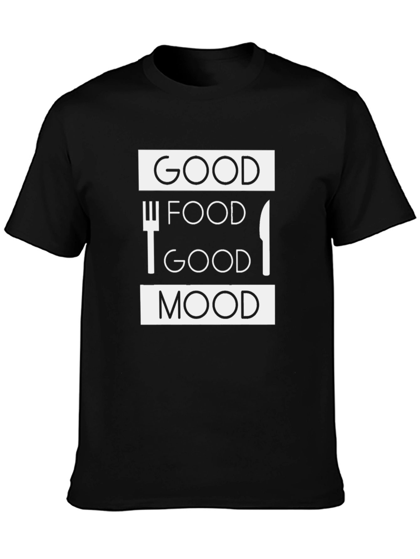 Good Food Good Mood Graphic T-Shirt