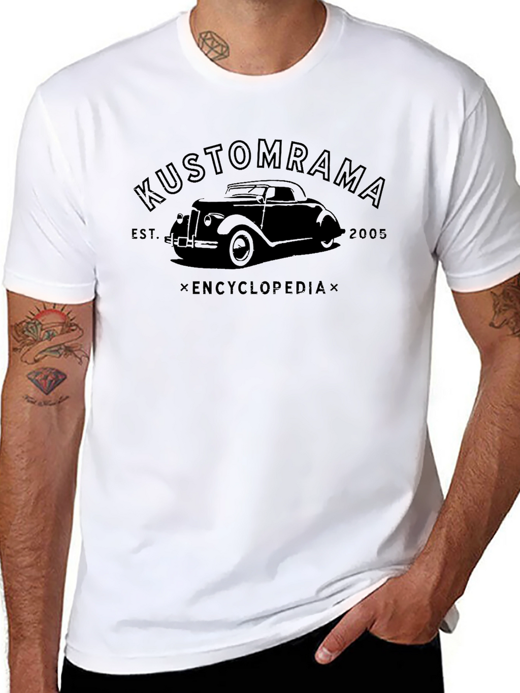 Kustomrama Encyclopedia Black Graphic Tee
