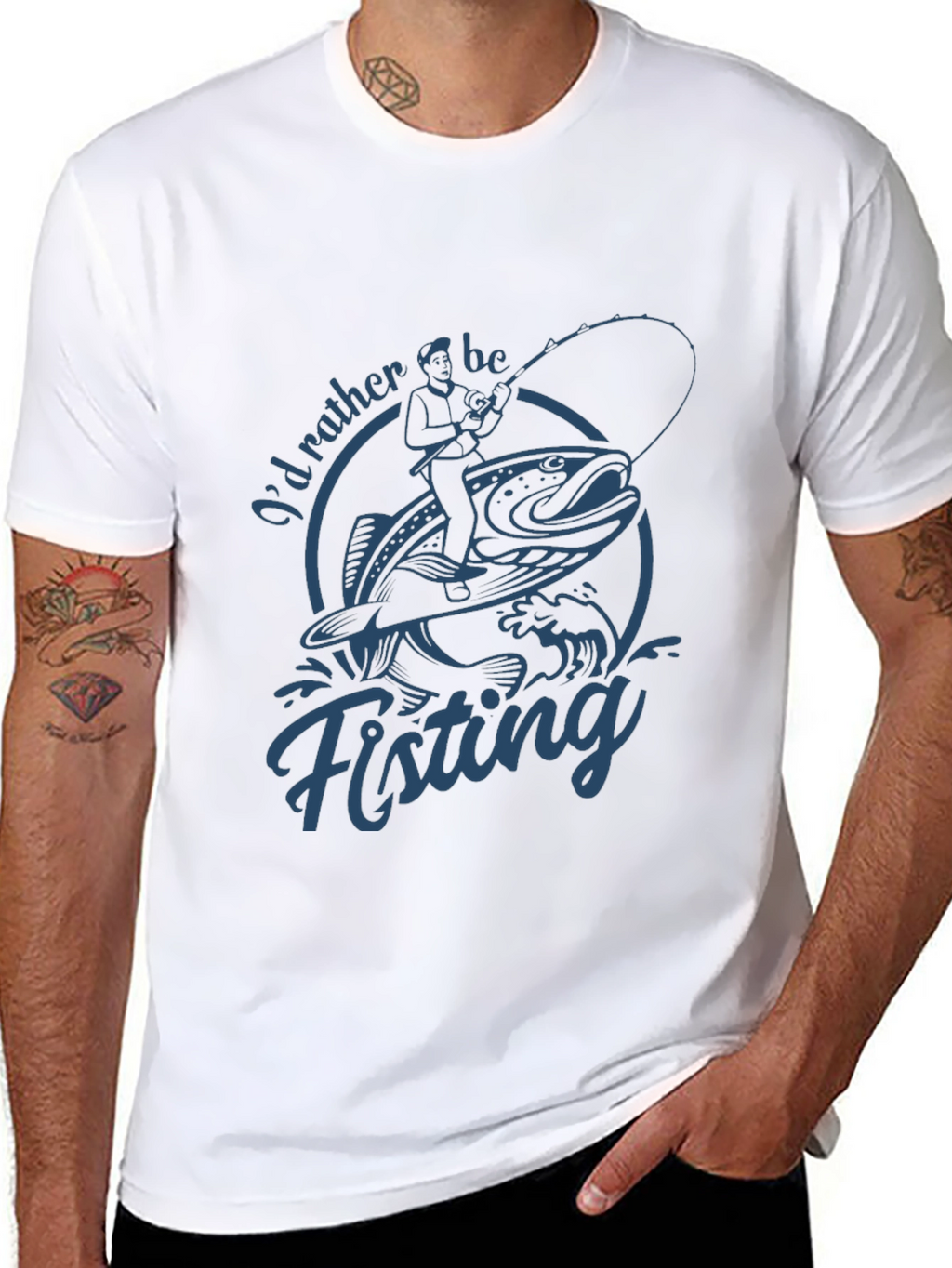Id Rather Be Fishing Graphic T-Shirt
