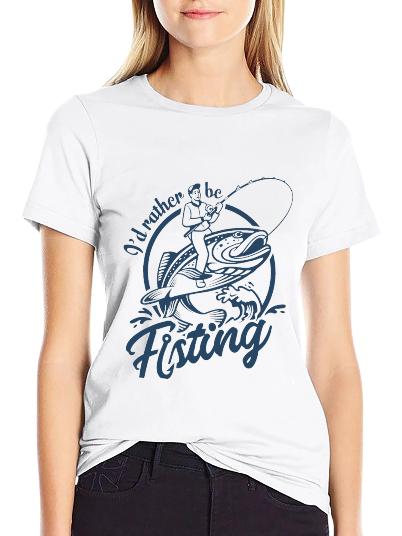 Id Rather Be Fishing Graphic T-Shirt