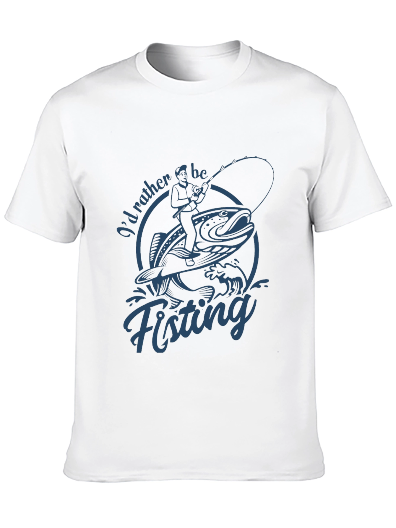 Id Rather Be Fishing Graphic T-Shirt