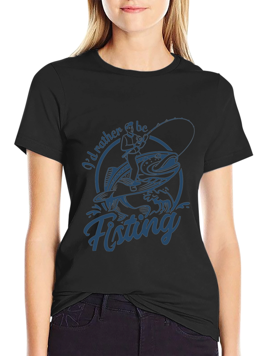Id Rather Be Fishing Graphic T-Shirt