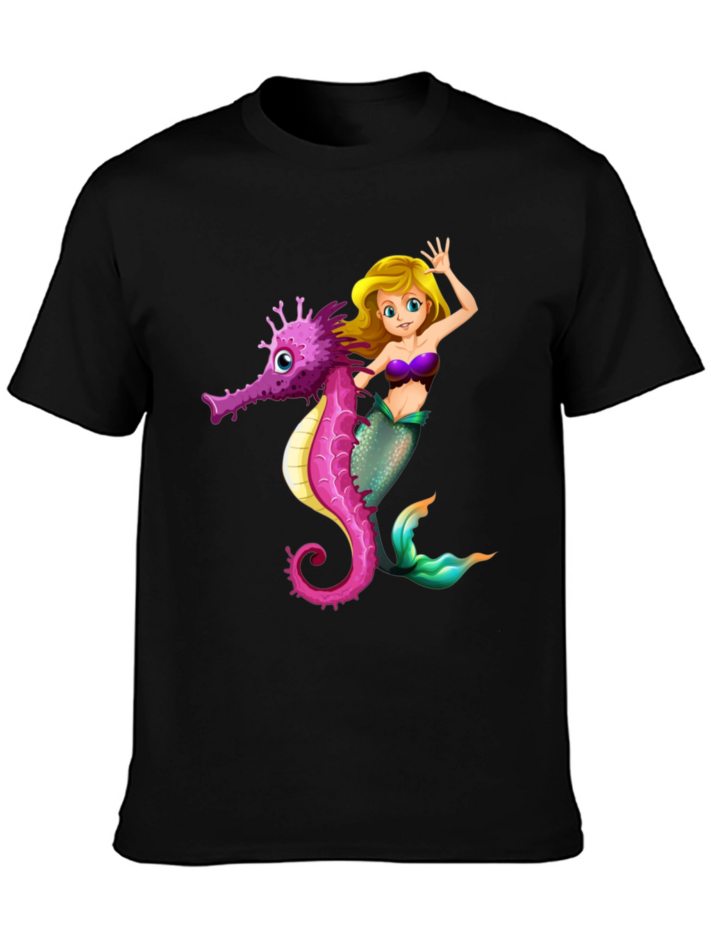 Mermaid & Seahorse Graphic Tee