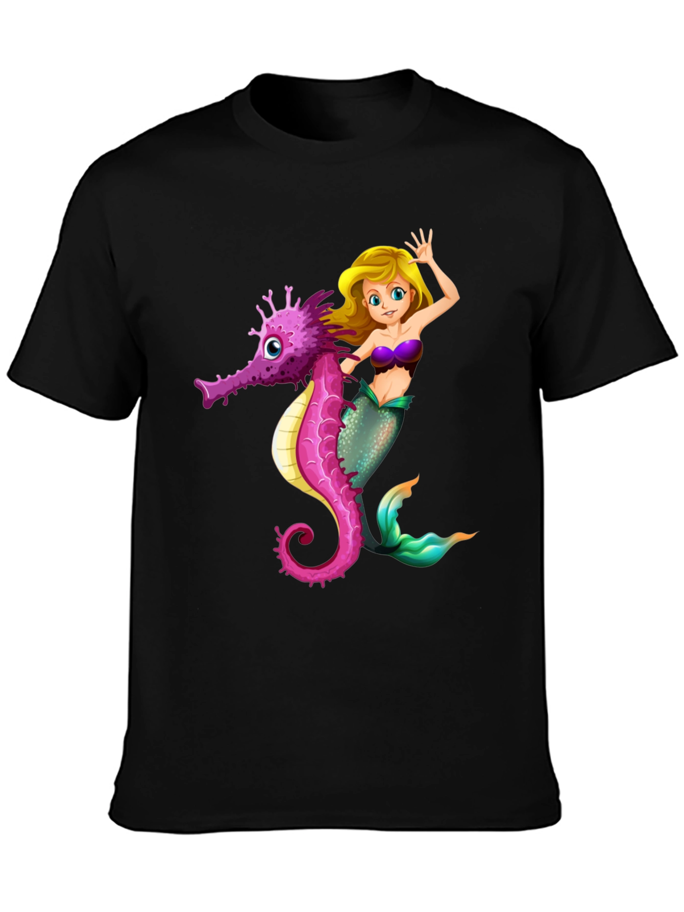 Mermaid & Seahorse Graphic Tee
