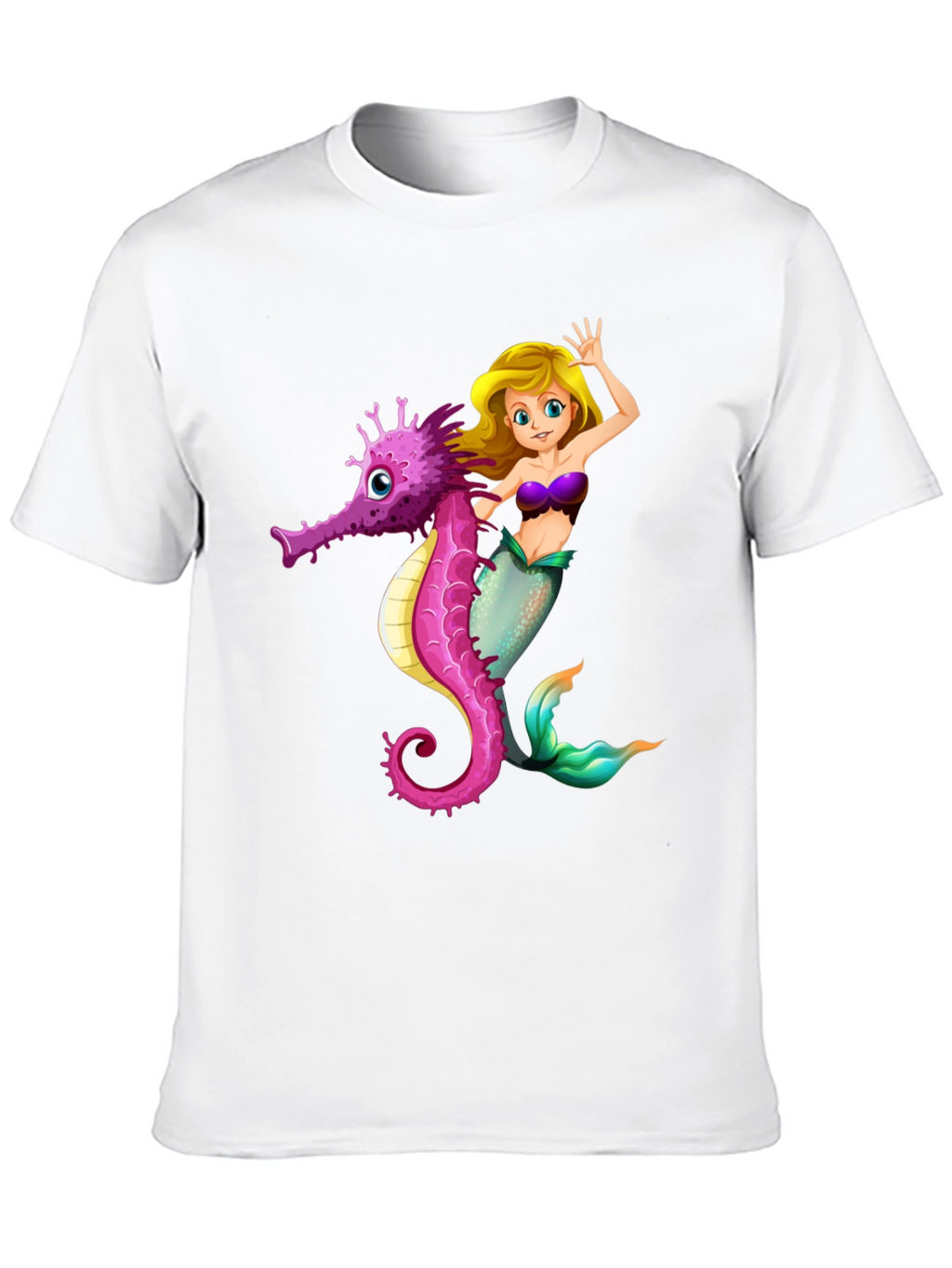 Mermaid & Seahorse Graphic Tee