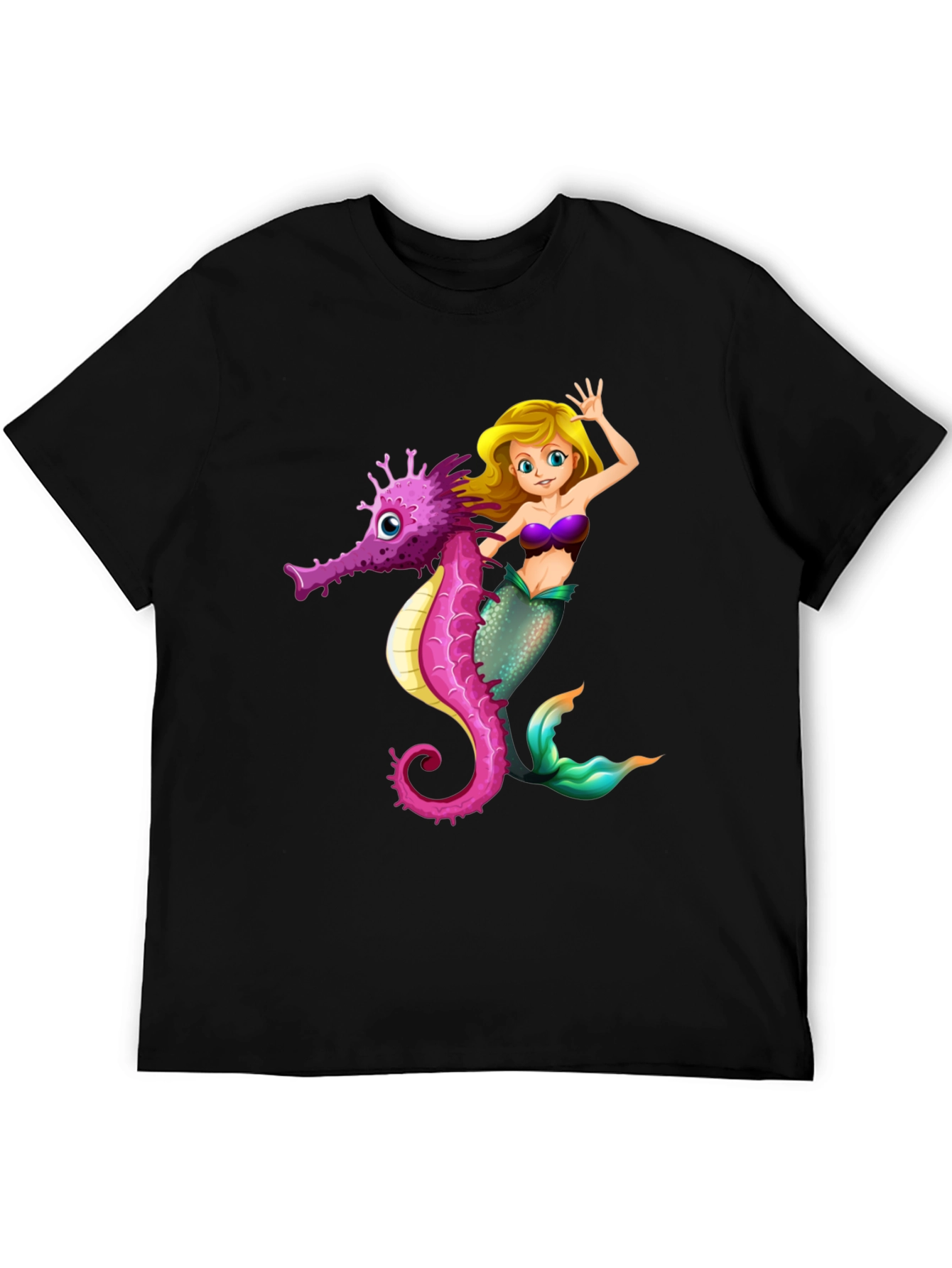 Mermaid & Seahorse Graphic Tee