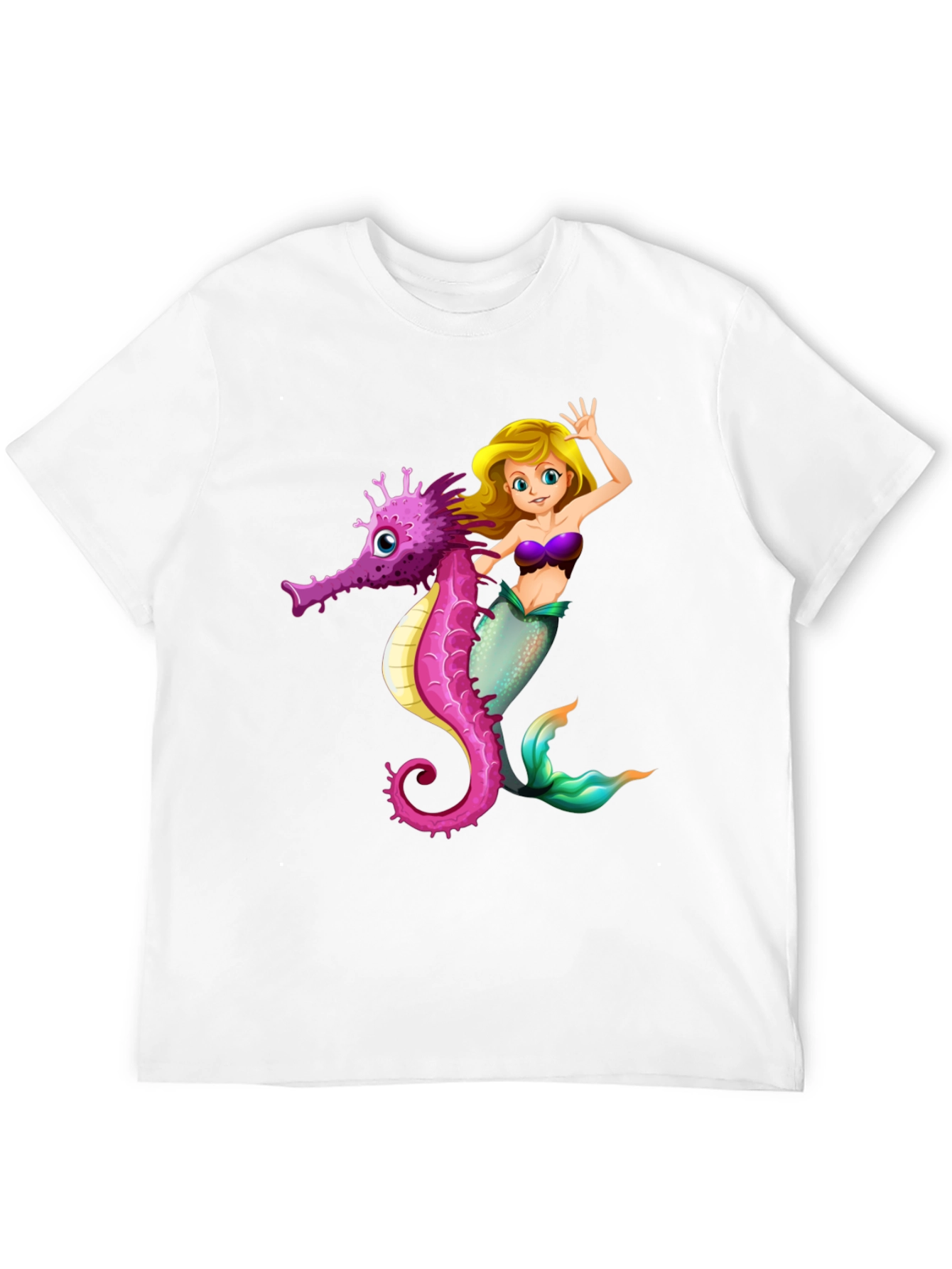 Mermaid & Seahorse Graphic Tee