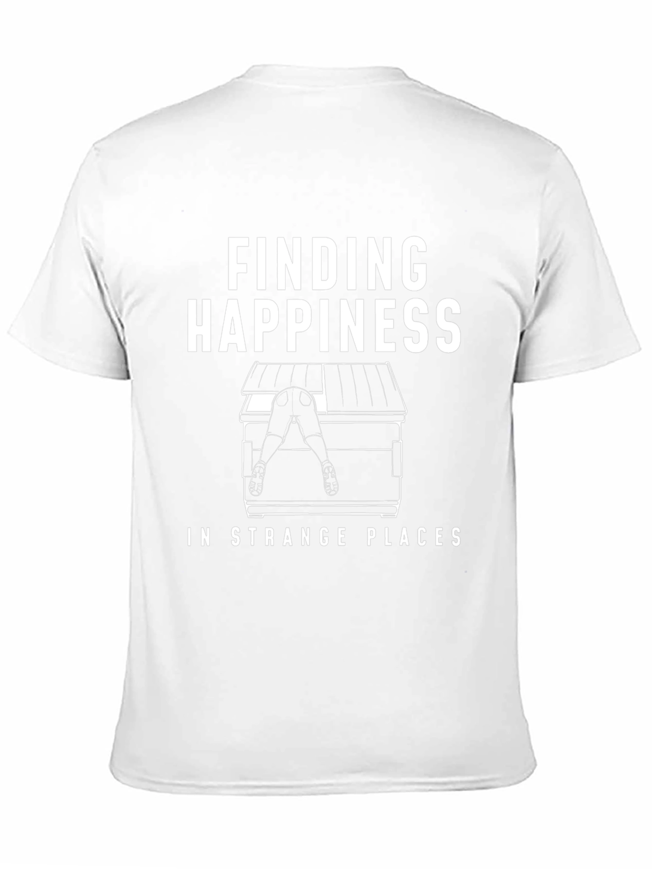 Finding Happiness Funny Graphic T-Shirt