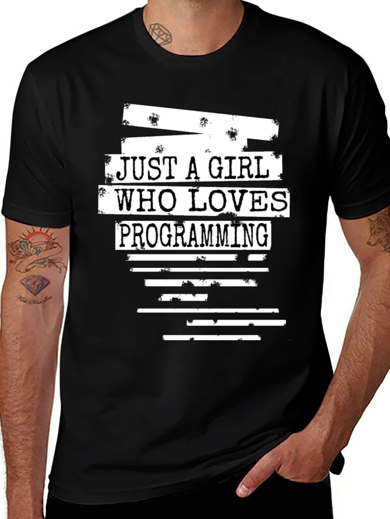 Just A Girl Who Loves Programming Graphic T-Shirt