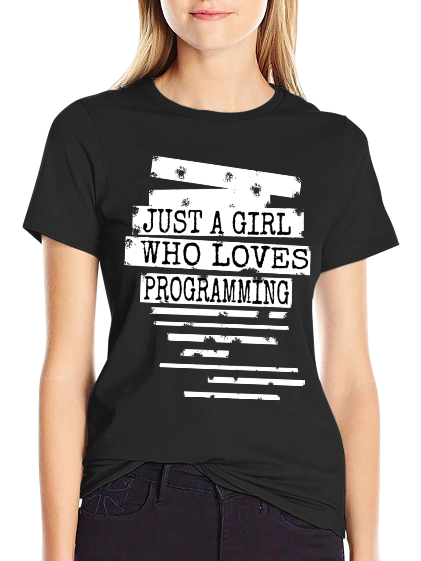 Just A Girl Who Loves Programming Graphic T-Shirt