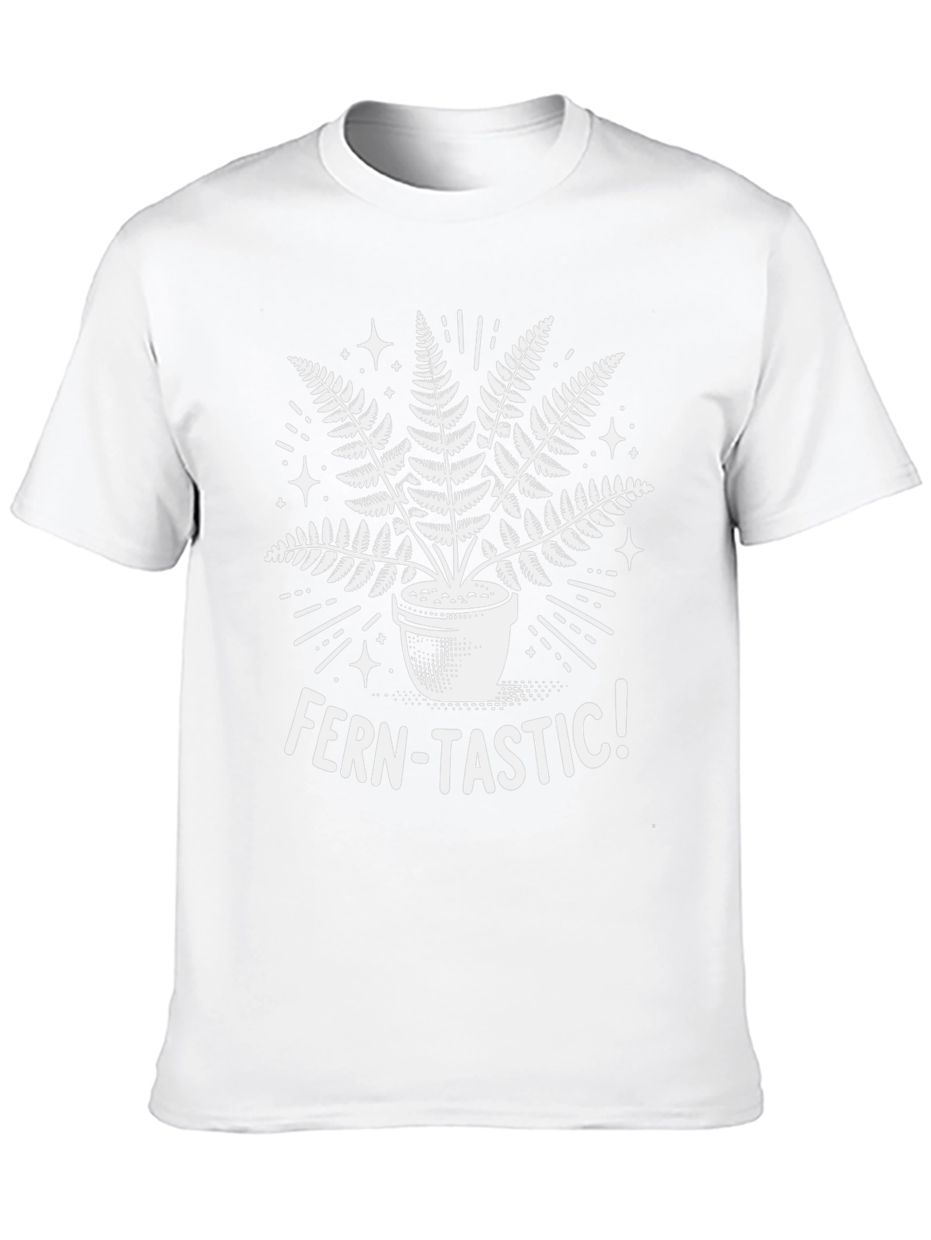 Fern-Tastic Graphic Tee - Black Cotton T-Shirt