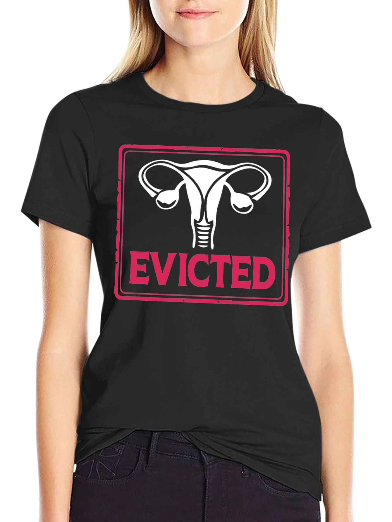 Evicted Uterus T-Shirt - Pro Choice Feminism Tee