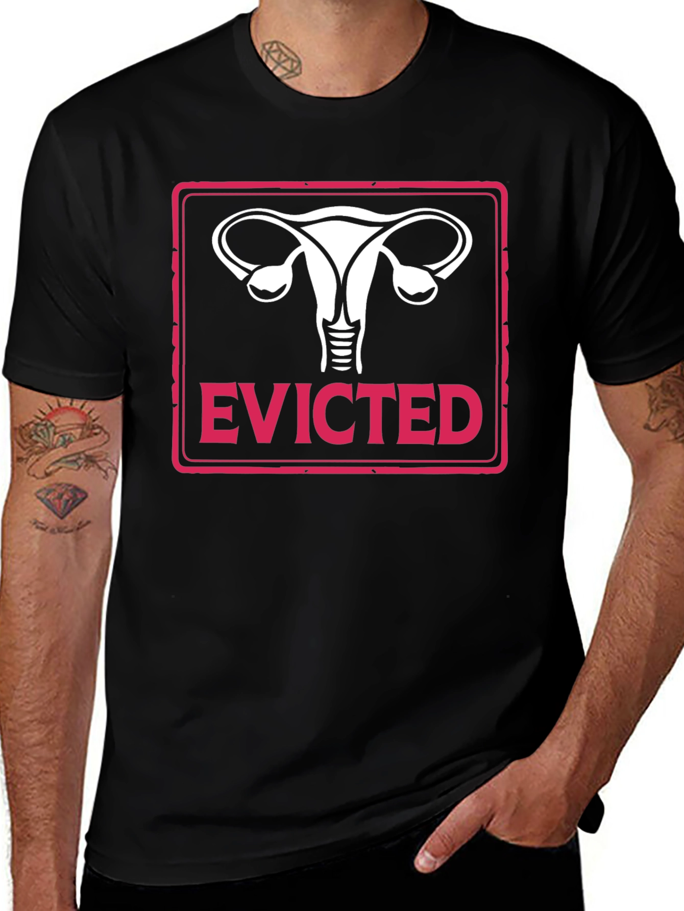 Evicted Uterus T-Shirt - Pro Choice Feminism Tee