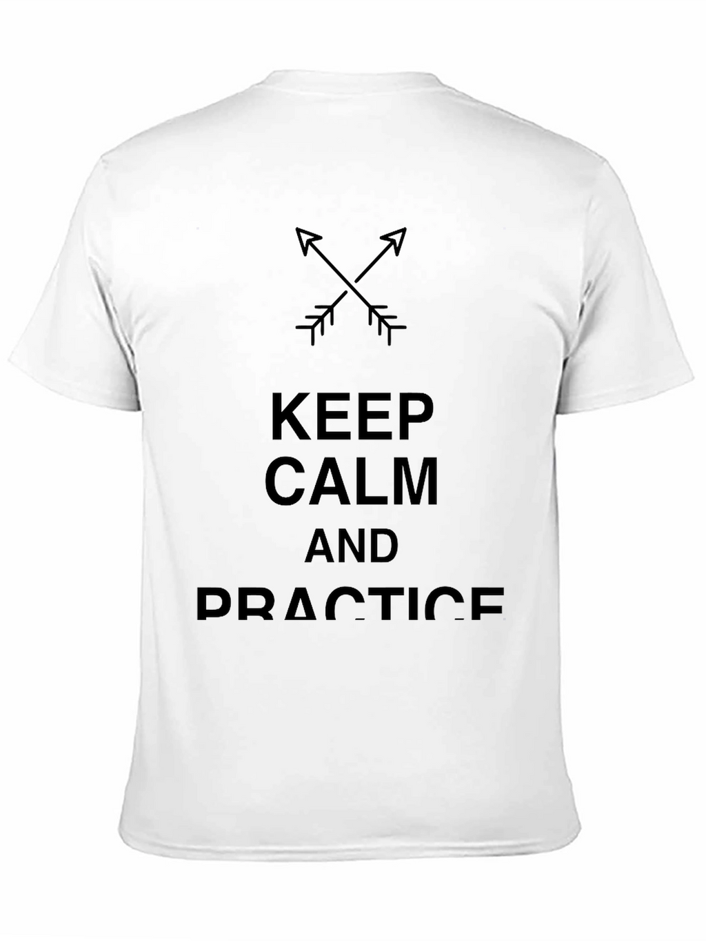 Keep Calm & Practice Black Cotton Tee