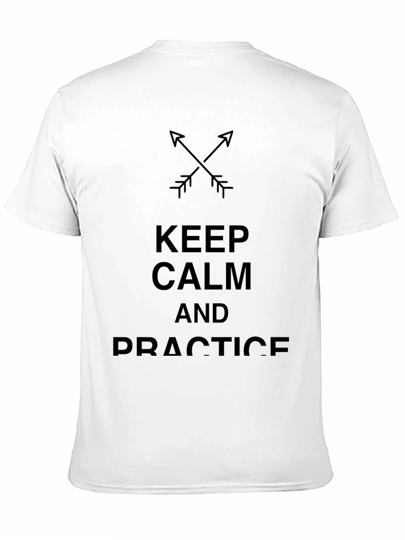 Keep Calm & Practice Black Cotton Tee