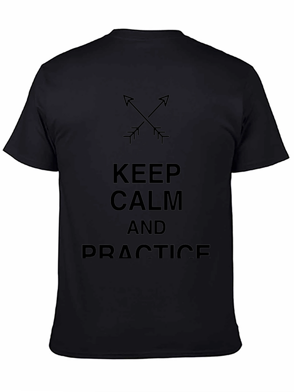 Keep Calm & Practice Black Cotton Tee