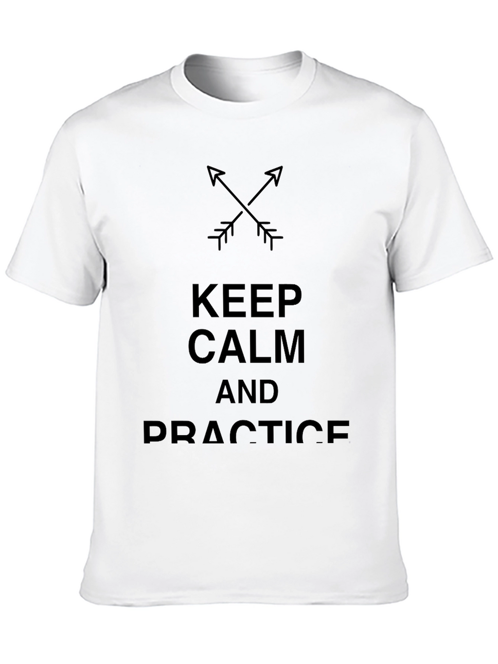Keep Calm & Practice Black Cotton Tee