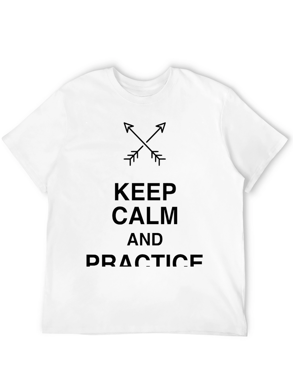 Keep Calm & Practice Black Cotton Tee