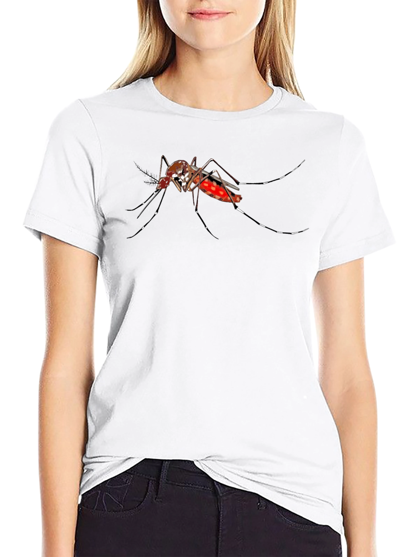 Mosquito Graphic T-Shirt - Novelty Bug Tee