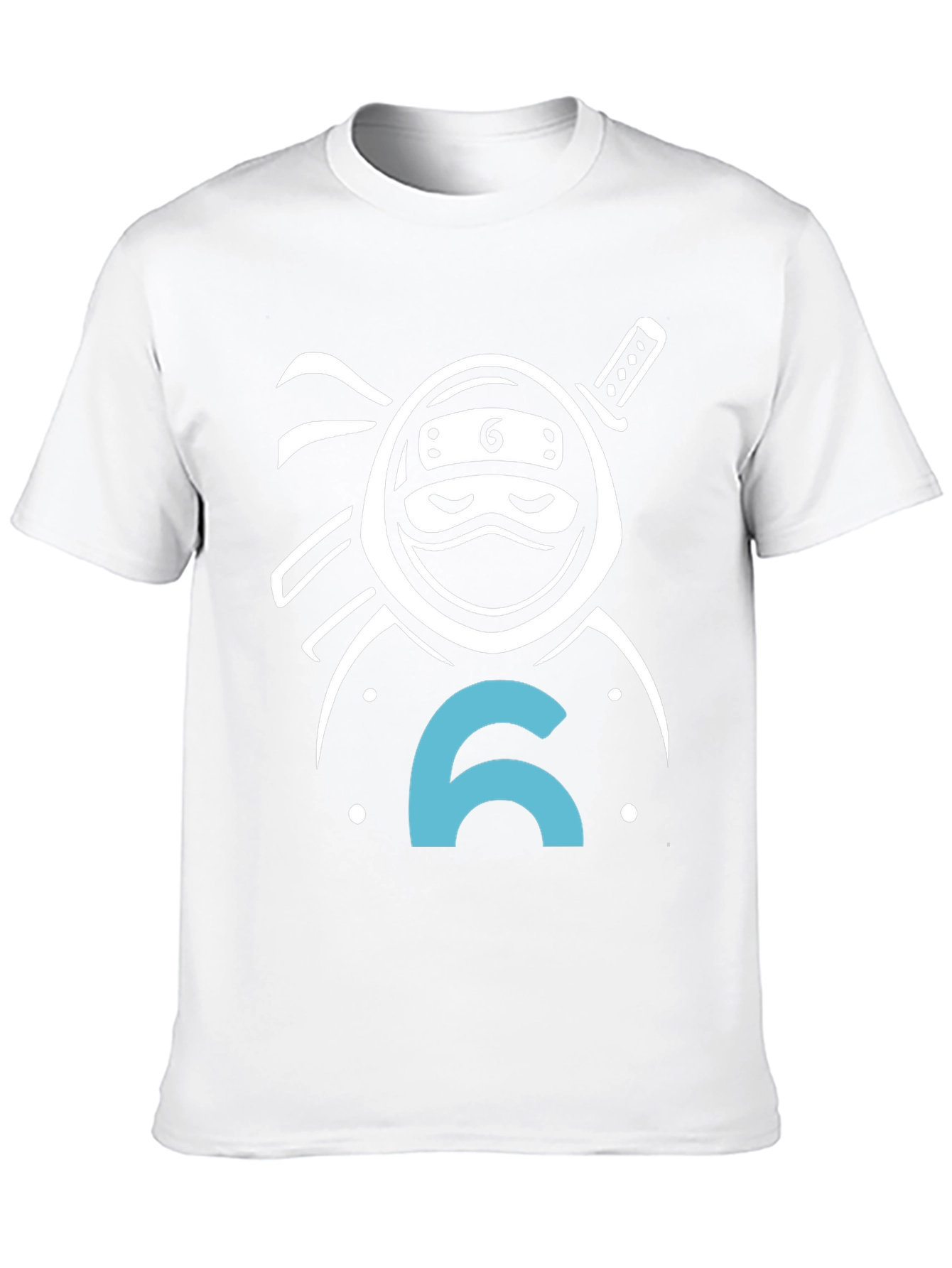 Ninja Number 6 T-Shirt - Black