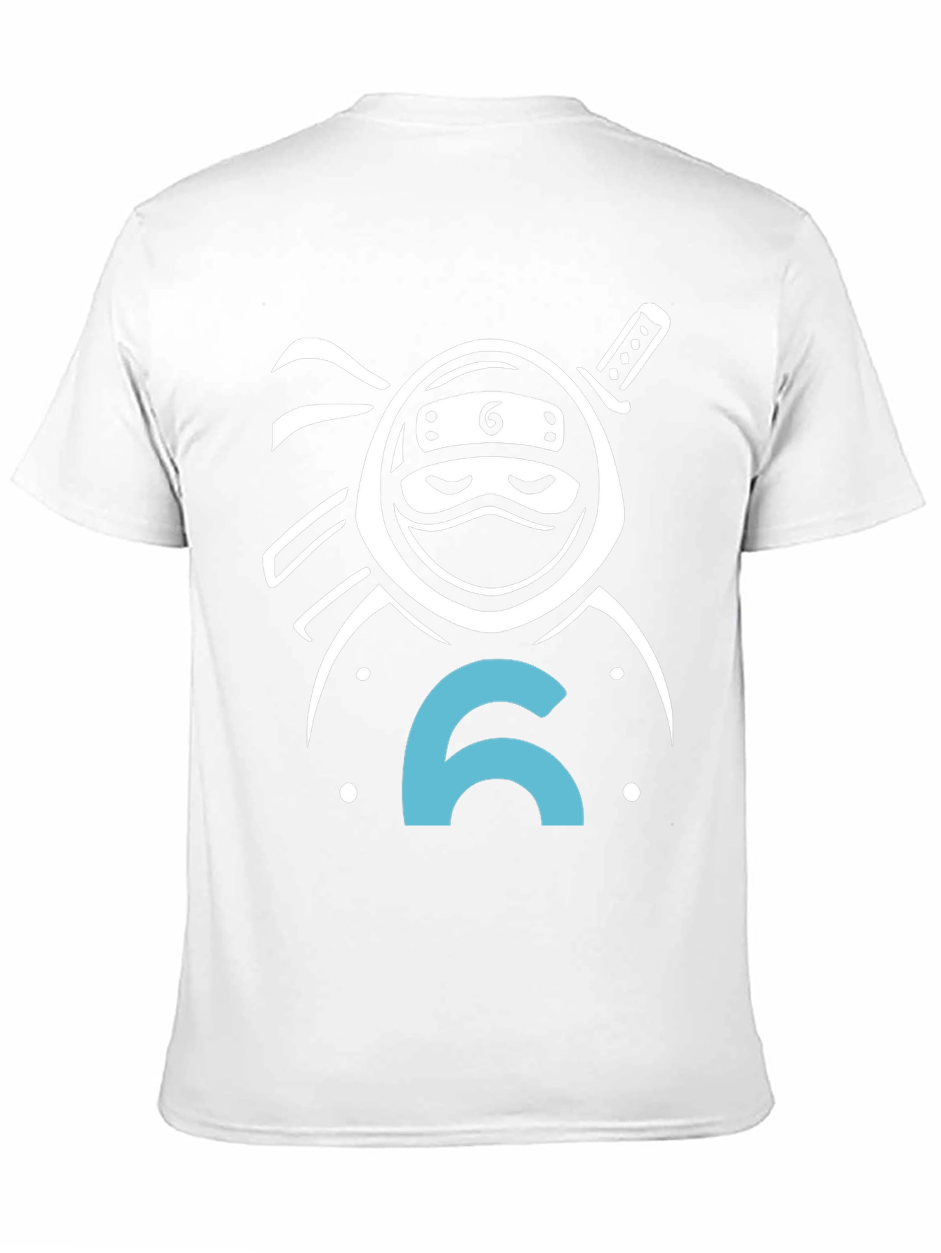 Ninja Number 6 T-Shirt - Black