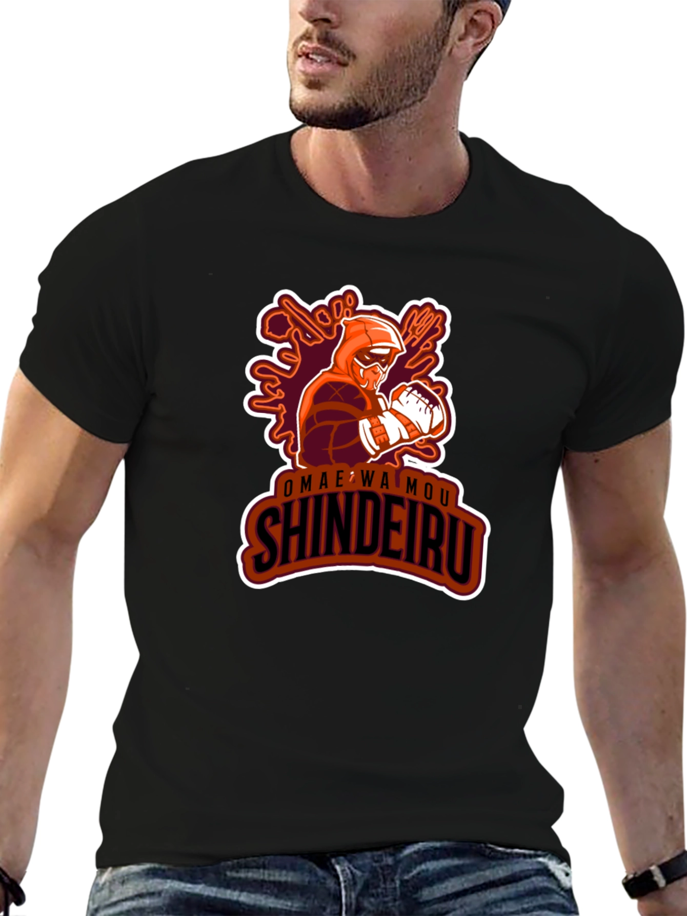 Omae Wa Mou Shindeiru Anime Graphic T-Shirt