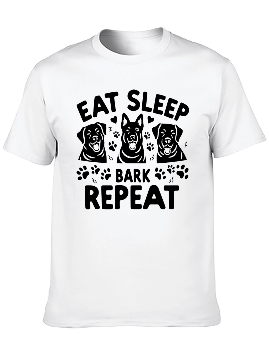 Eat Sleep Bark Repeat Dog Lover T-Shirt