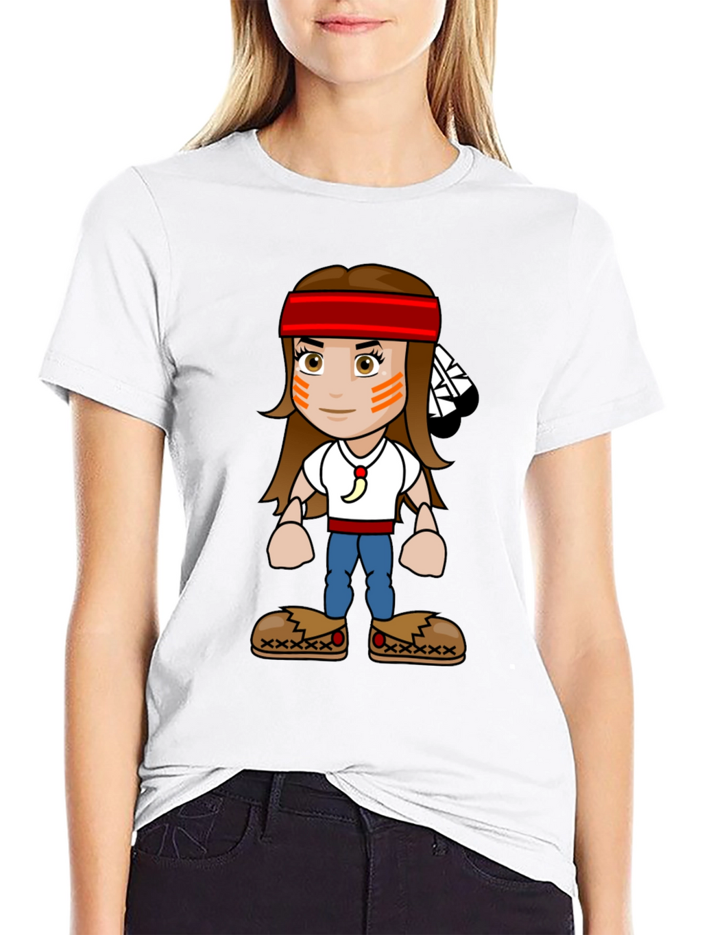Native American Cartoon T-Shirt