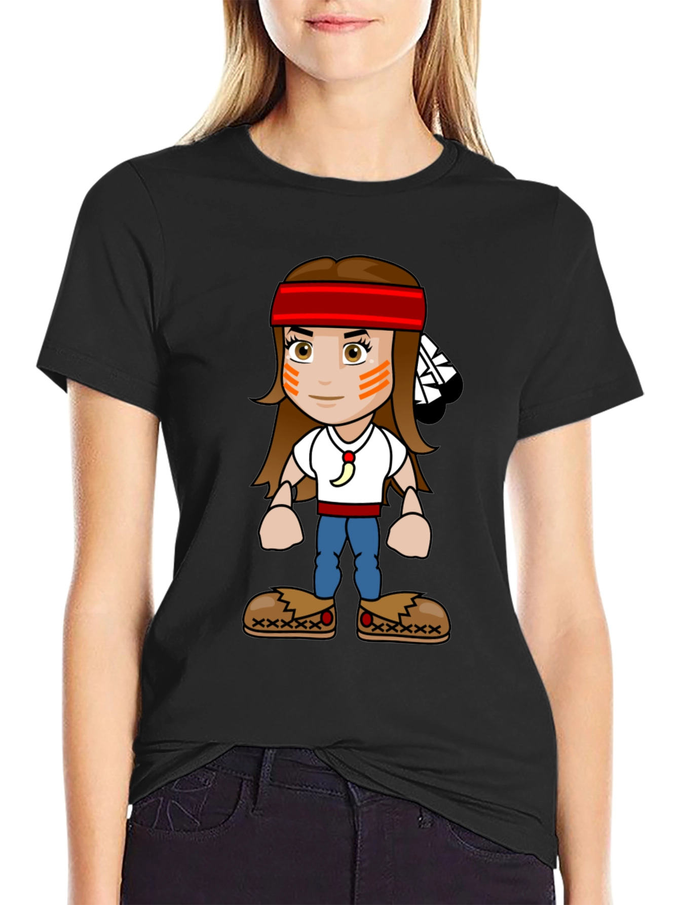 Native American Cartoon T-Shirt