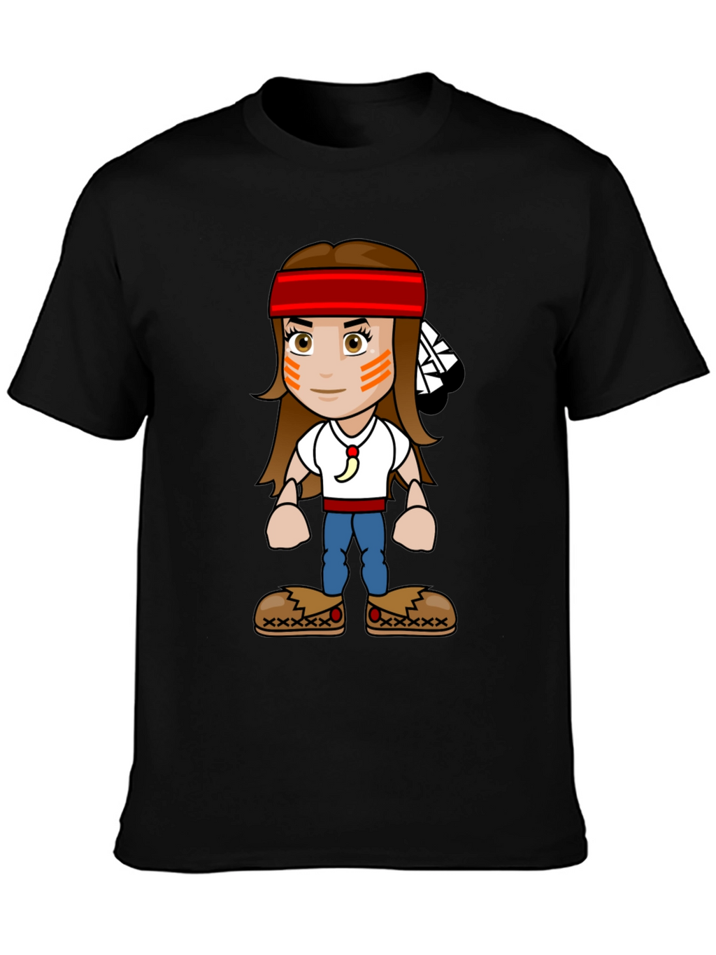 Native American Cartoon T-Shirt