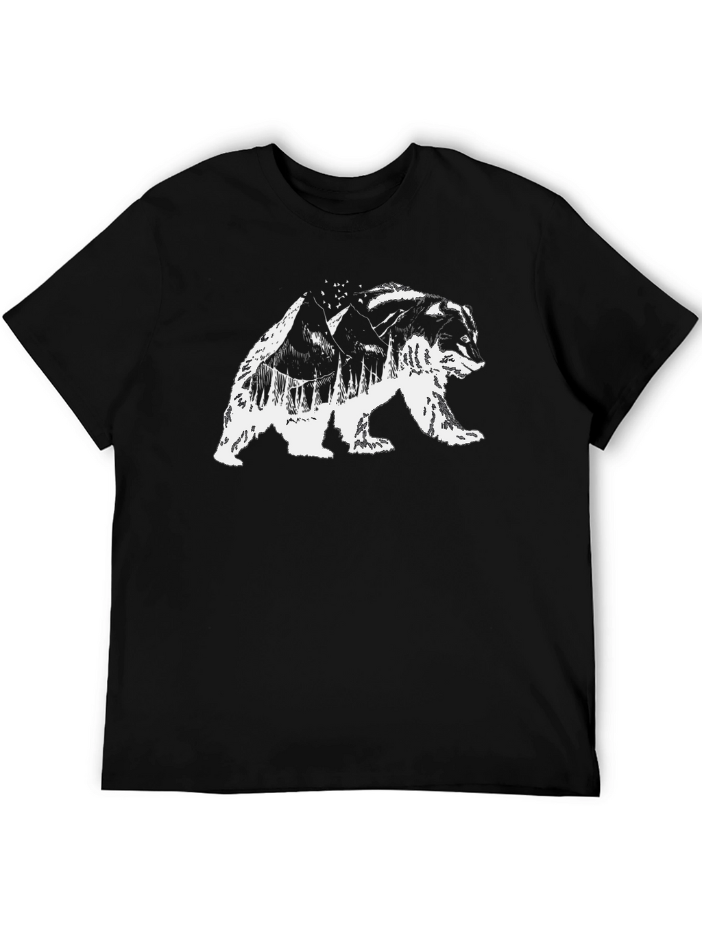 Bear Mountain Graphic Tee - Black