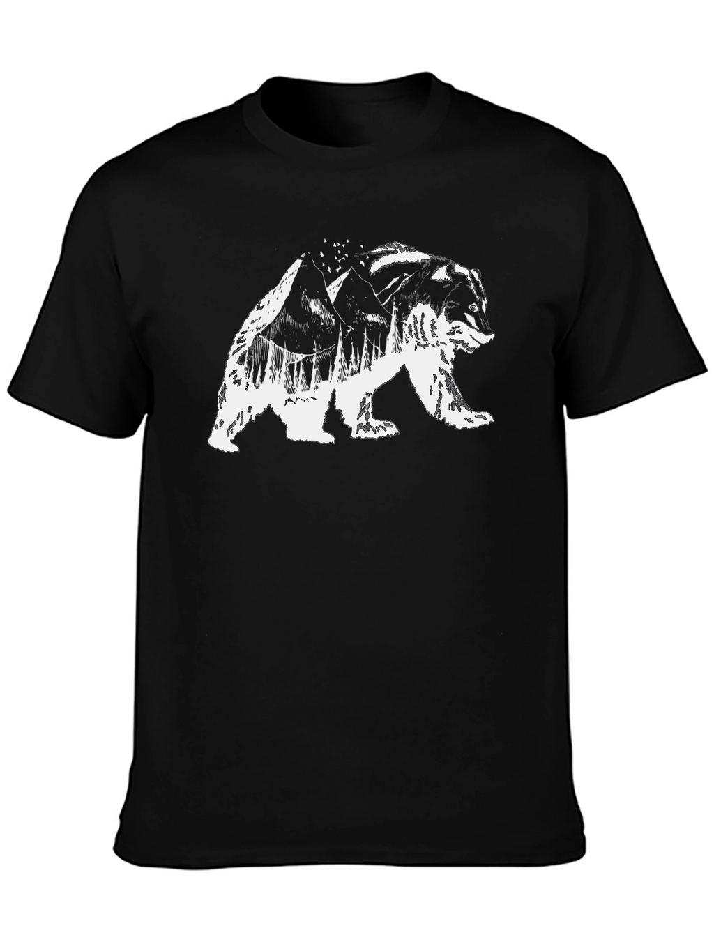Bear Mountain Graphic Tee - Black