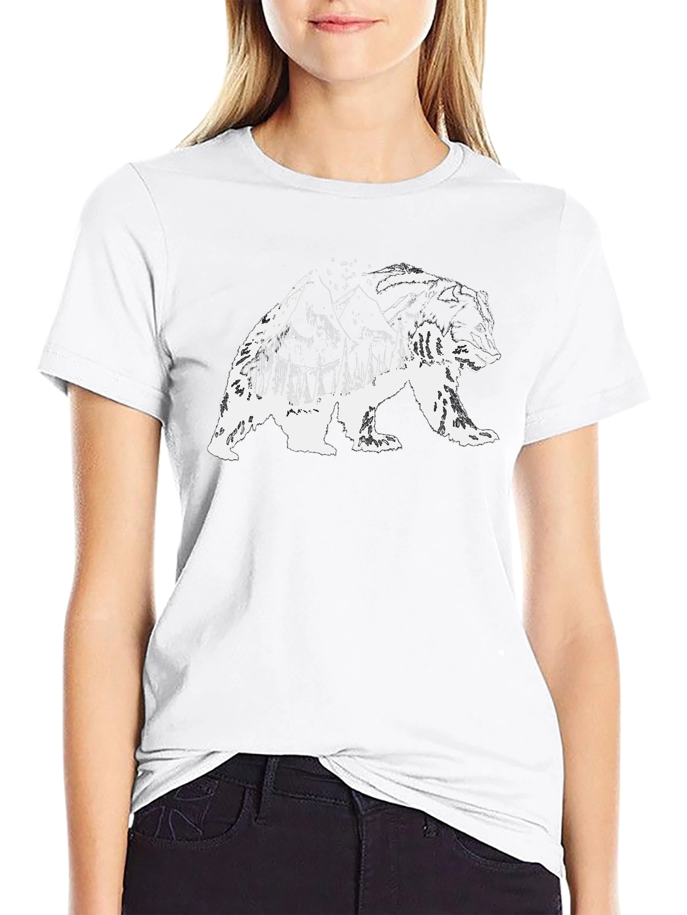Bear Mountain Graphic Tee - Black