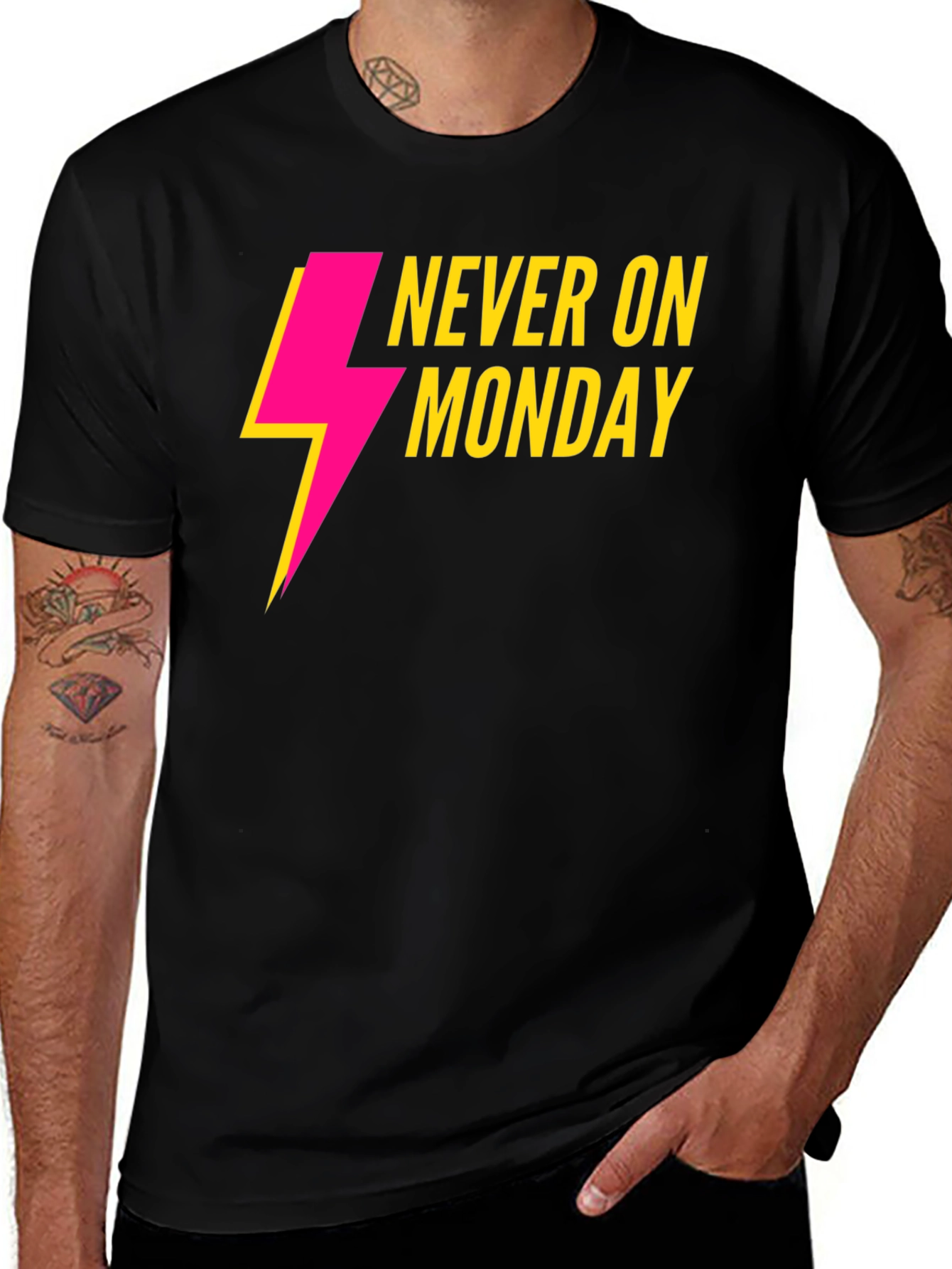 Never On Monday Graphic T-Shirt
