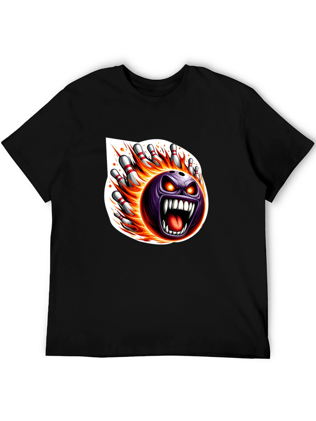 Fiery Bowling Strike T-Shirt