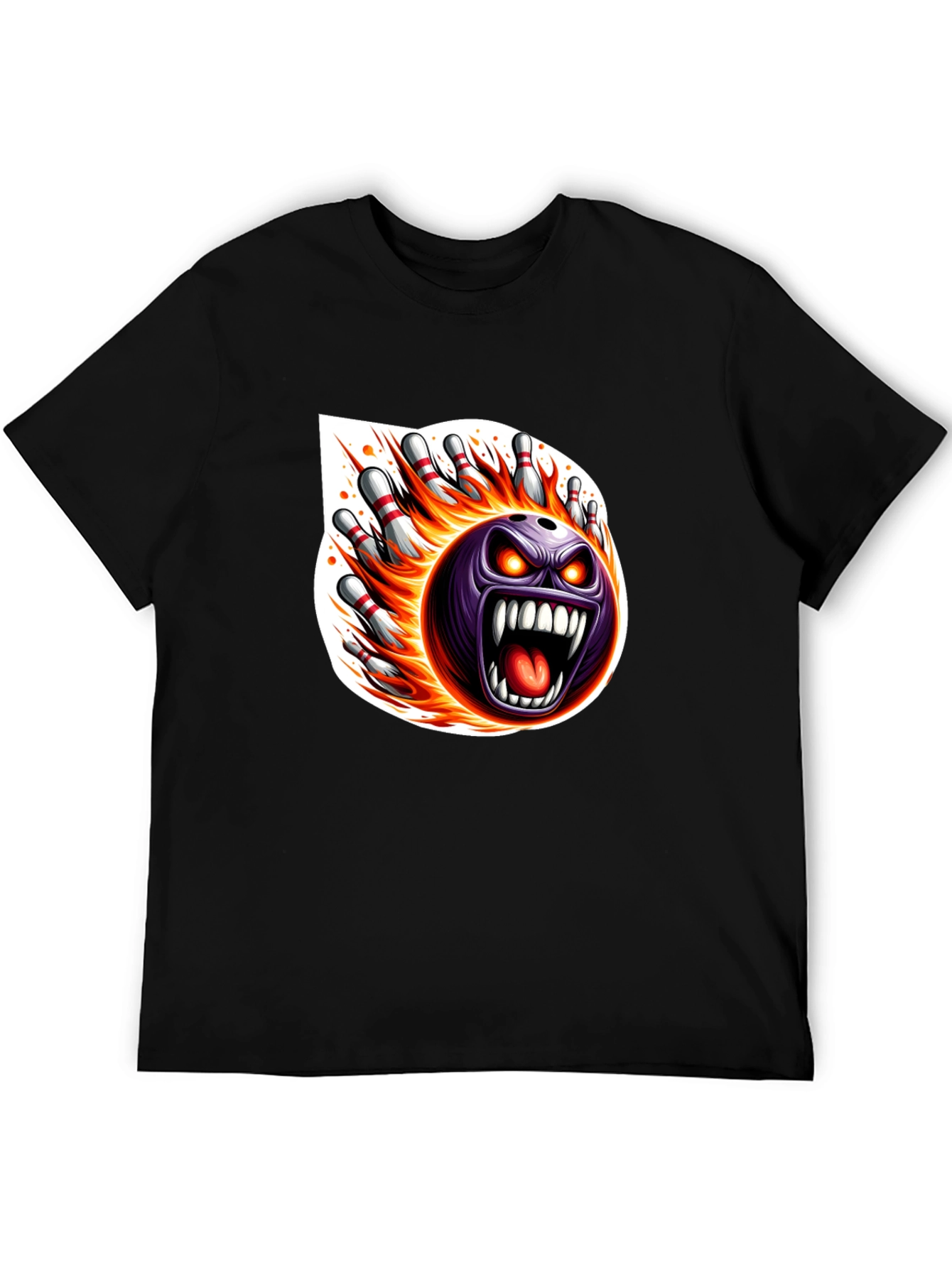 Fiery Bowling Strike T-Shirt