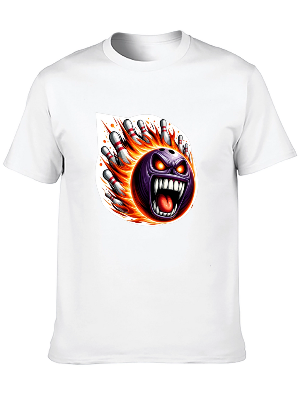 Fiery Bowling Strike T-Shirt