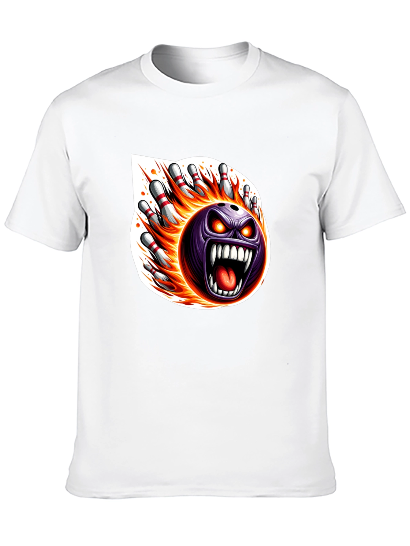 Fiery Bowling Strike T-Shirt