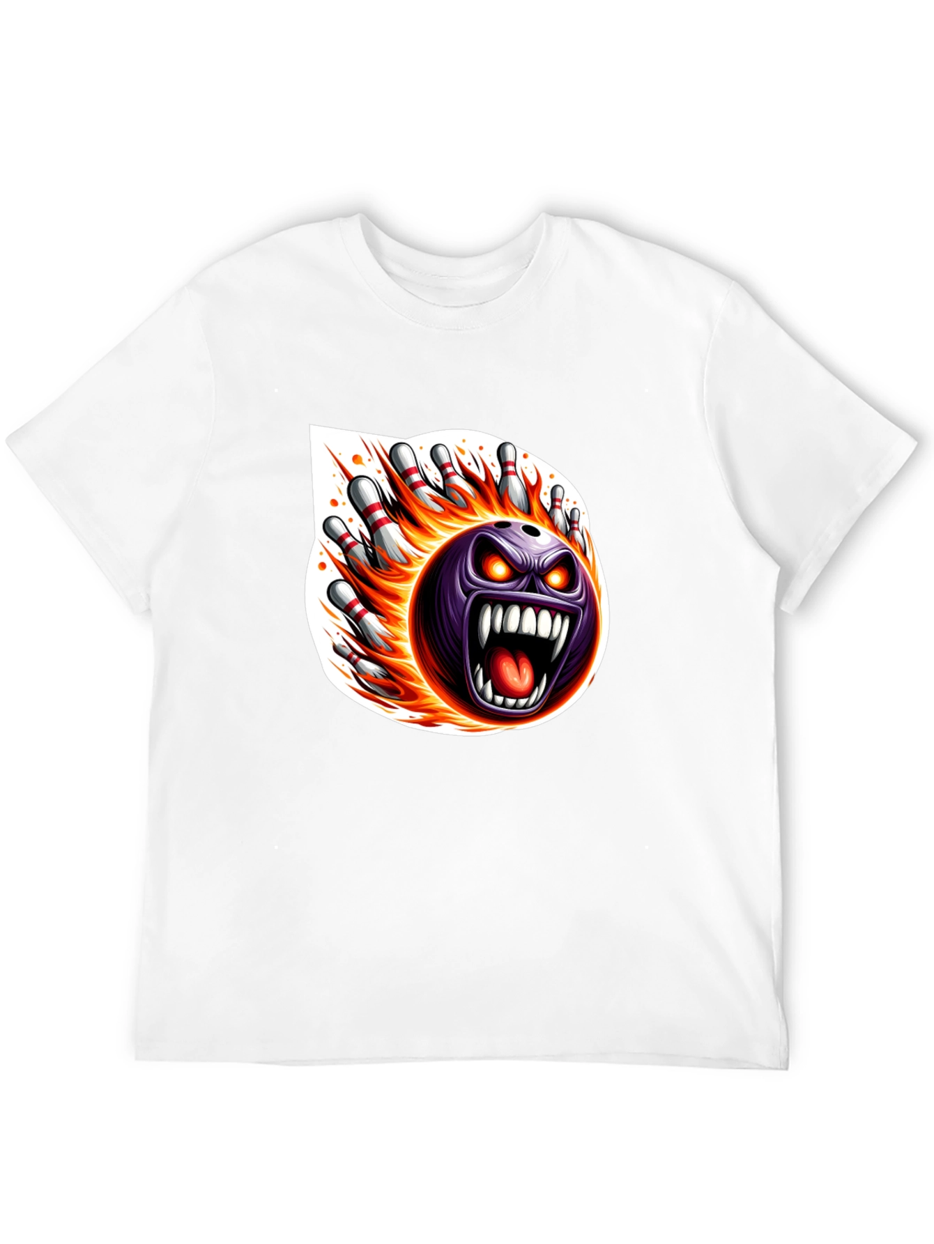 Fiery Bowling Strike T-Shirt